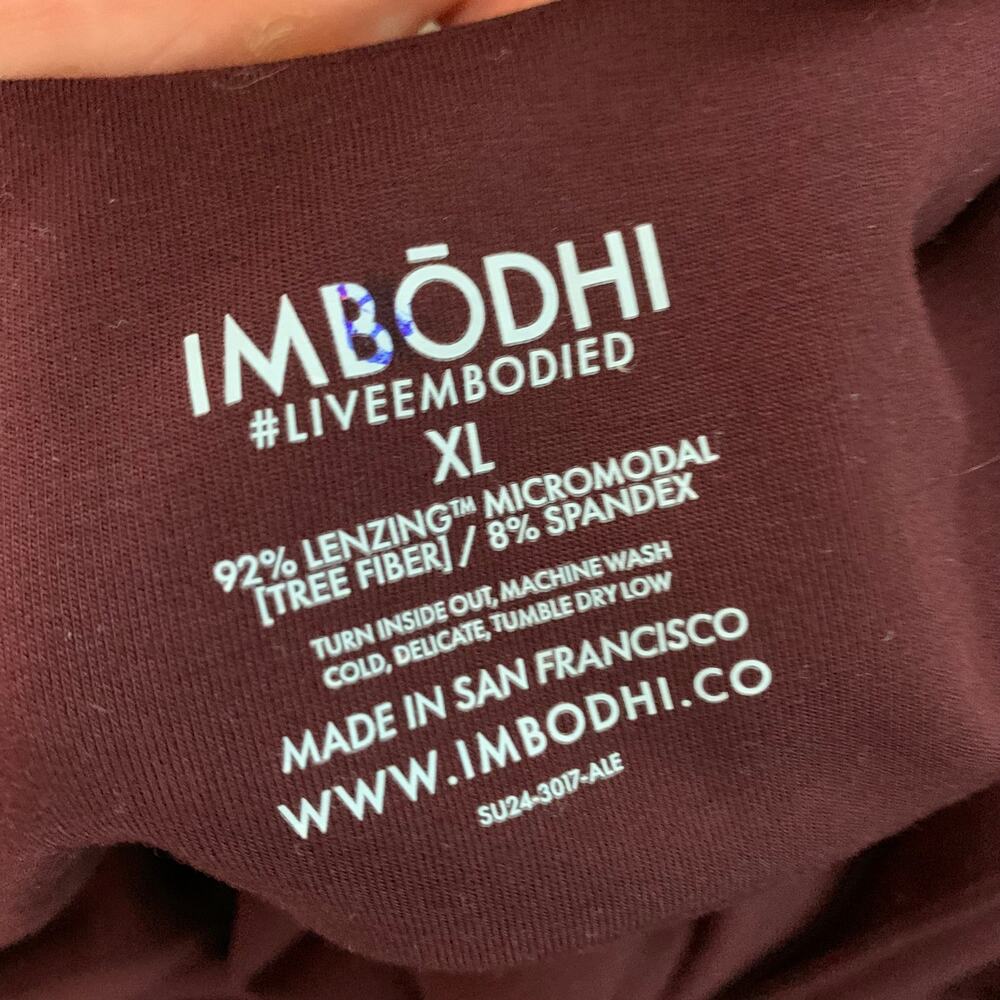 Imbodhi Sleeved Bōdhi Jumper Burgundy Womens XL - Picture 14 of 16